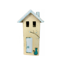 Load image into Gallery viewer, Ceramic House Votive Holder - 2 sizes, multiple designs (sold individually)
