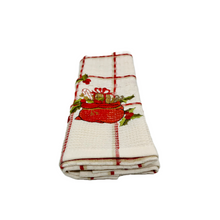 Load image into Gallery viewer, Embroidered Christmas Towel (2 color choices)
