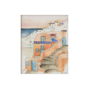 KelseyMDesigns Art Print “Santorini Sunsets” (free USA shipping included)