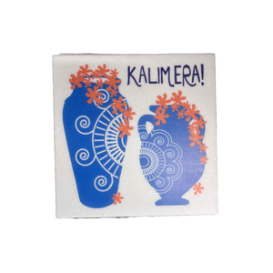 Greek Marble Trivet multiple design choices (free USA shipping included)