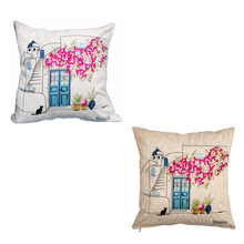 Load image into Gallery viewer, &quot;Greece&quot; Pillow Cover—2 color choices (free USA shipping included)
