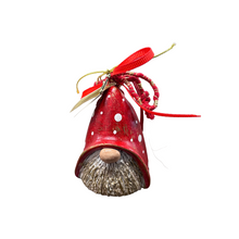 Load image into Gallery viewer, Ceramic Christmas Gnome Ornament (free USA shipping included)
