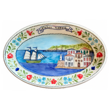 Load image into Gallery viewer, Ceramic Oval Καλώς Ήλθατε Platter (free USA shipping included)
