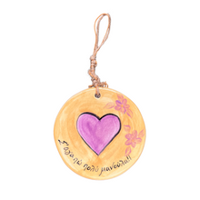Load image into Gallery viewer, Ceramic Circle Ornament—Multiple design choices (free USA shipping)
