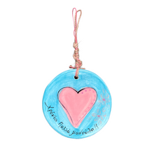Load image into Gallery viewer, Ceramic Circle Ornament—Multiple design choices (free USA shipping)
