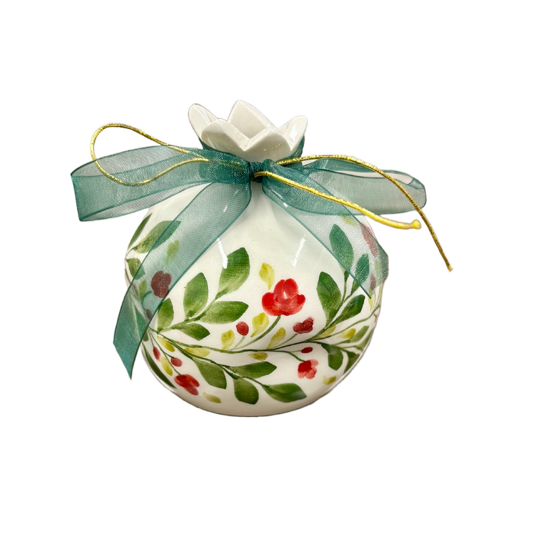 Ceramic Holiday Berry Pomegranate (free USA shipping included)