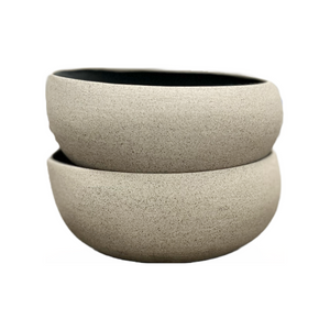 Ceramic Stoneware Black Glazed Bowl (free USA shipping included)