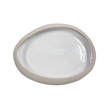 Load image into Gallery viewer, Ceramic Stoneware White Glazed Platter (free USA shipping included)
