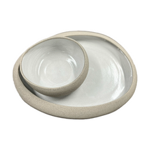 Load image into Gallery viewer, Ceramic Stoneware White Glazed Platter
