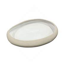 Load image into Gallery viewer, Ceramic Stoneware White Glazed Platter (free USA shipping included)
