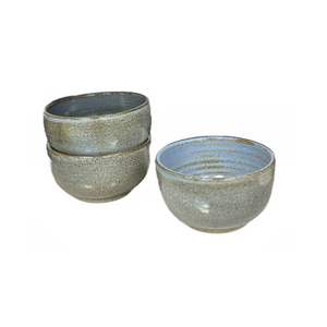Ceramic Blue-Gray Glazed Bowl