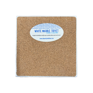 Greek Marble Trivet multiple design choices (free USA shipping included)