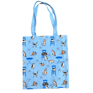 Cotton Tote Bag Greek Cats Design (free USA shipping included)