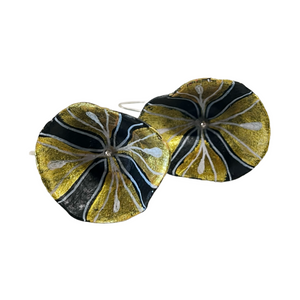 Papier Mache “Dimitra” Earrings (free USA shipping included)