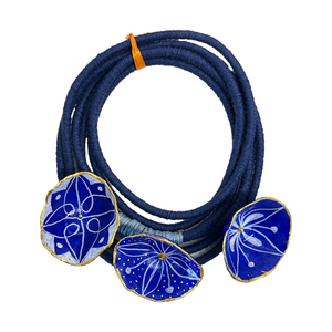 Papier Mache “Diodora” Necklace (free USA shipping included)