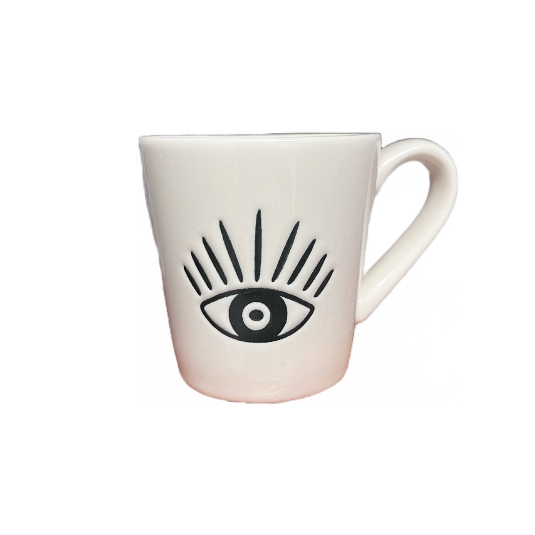 Ceramic Mati Etched Espresso Cup