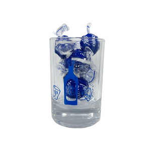 “Yia Mas” Gift Package: Shot Glass and Ouzo Candy (free USA shipping included)