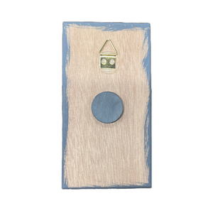 Miniature Wooden Door/Magnet or Wall Hanging: Οδός Αγάπης/Street of Love (free USA shipping included)
