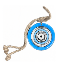 Load image into Gallery viewer, Ceramic Glazed Eye Wall Hanging—Multiple design choices (free USA shipping included)
