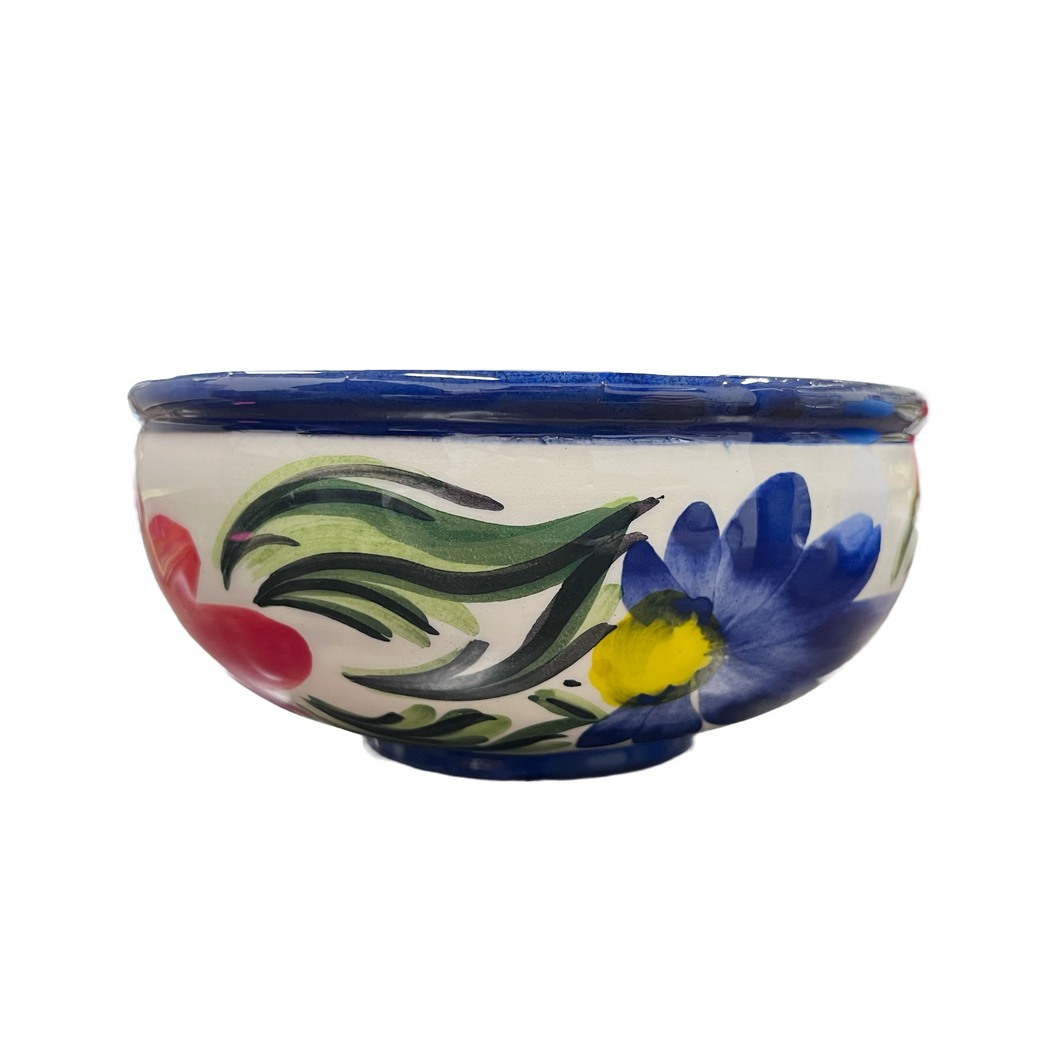 Ceramic Floral Bowl (free USA shipping included)