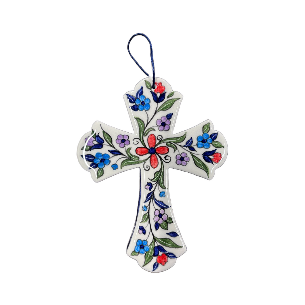 Ceramic Hand-painted Cross