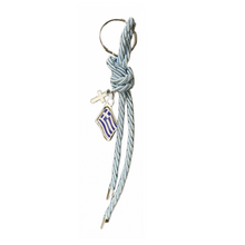 Load image into Gallery viewer, Greek Flag and Cross Keychain (free USA shipping included)
