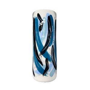 Ceramic Vase with Waves Design (free USA shipping included)
