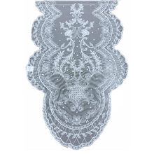 Load image into Gallery viewer, “Marguerite” Embroidered and Beaded  Runner (free USA shipping included)
