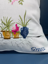 Load image into Gallery viewer, &quot;Greece&quot; Pillow Cover—2 color choices (free USA shipping included)
