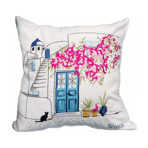 "Greece" Pillow Cover (free USA shipping included)