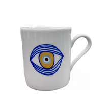 Load image into Gallery viewer, Ceramic Mati (Eye) Espresso Cup (free USA shipping included)
