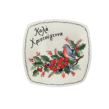Load image into Gallery viewer, Ceramic Christmas Square 7” Plate—Multiple design choices (free USA shipping included)
