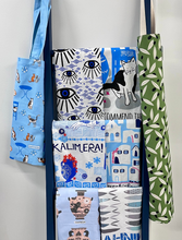 Load image into Gallery viewer, Cotton Tea Towel Kalimera Pots Design (free USA shipping included)
