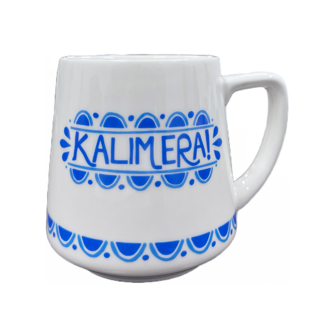 Ceramic Καλημέρα/Kalimera Color Mug (free USA shipping included)