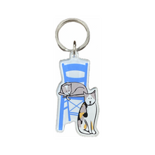 Load image into Gallery viewer, Plexiglass Greek Keychain (free USA shipping included)
