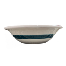 Load image into Gallery viewer, Ceramic 6.5” Bowl with Teal Floral Design (free USA shipping included)
