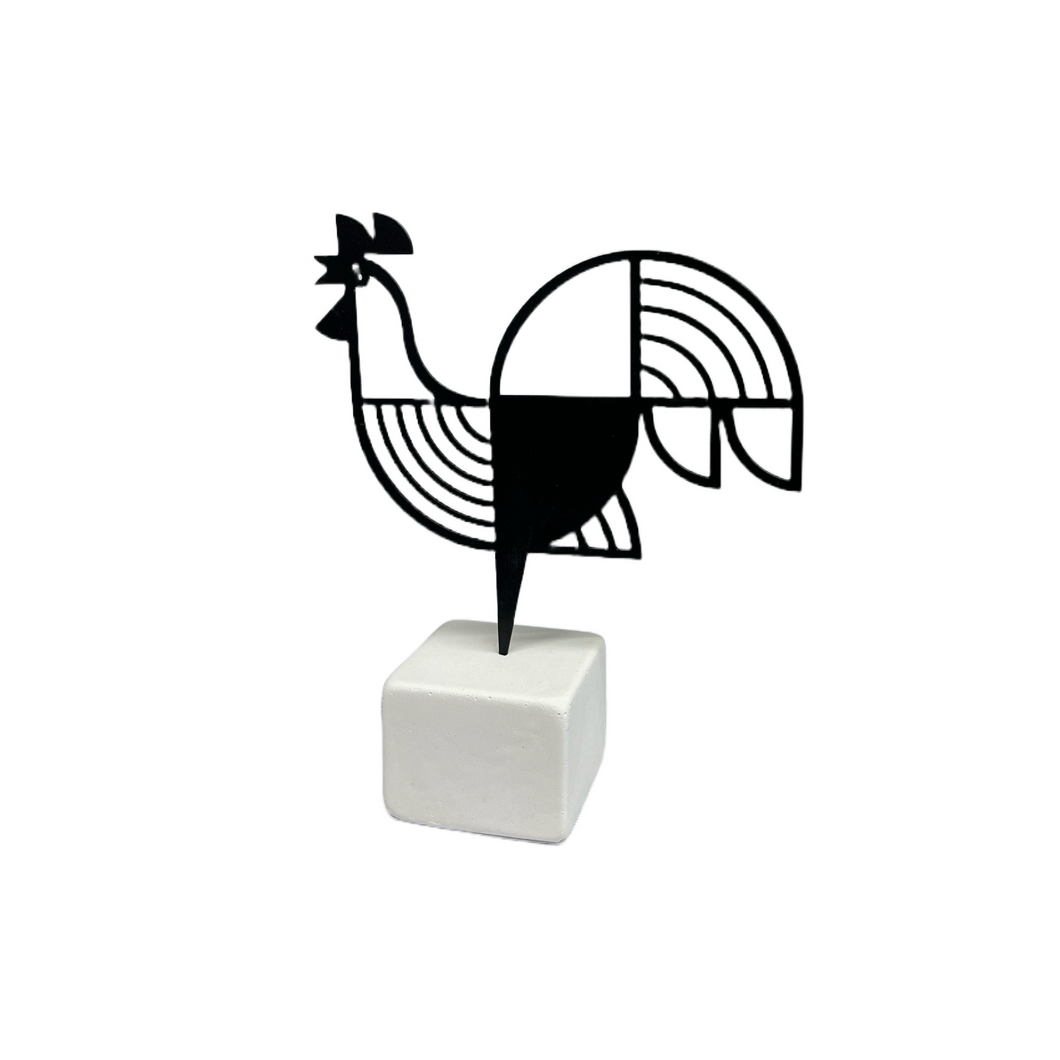 Steel Free-Standing Rooster (free USA shipping included)