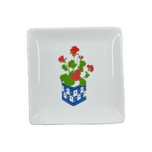 Load image into Gallery viewer, Ceramic Gerani and Feta Square Tray (free USA shipping included)
