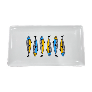 Ceramic Sardines Rectangular Tray (free USA shipping included)