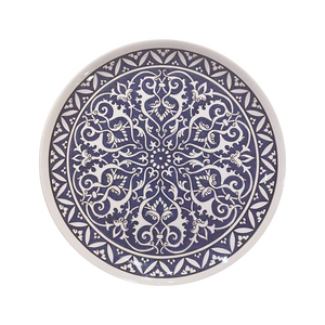 Ceramic 11.5” Round Platter Radial Design (free USA shipping included)