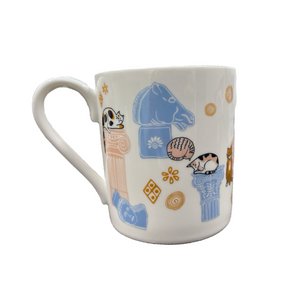Ceramic Cats and Ruins Color Mug (free USA shipping included)
