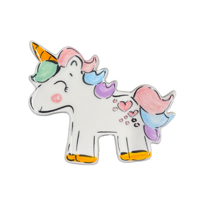 Glazed Ceramic Unicorn Magnet—only one left (free USA shipping included)