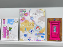 Load image into Gallery viewer, Rebecca Illustrated Art Print “Greece Loves Pink Too” (free USA shipping included)
