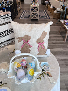 Cottontail Bunny Pillow Cover (free USA shipping included)