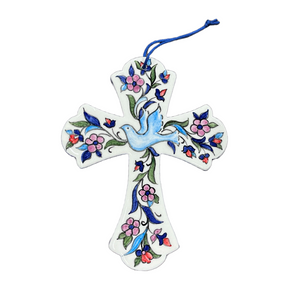 Ceramic Hand-painted Cross (free USA shipping included)