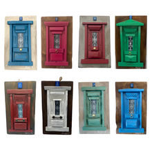 Load image into Gallery viewer, Handmade “Tiny” Wooden Greek Door-multiple color choices  (free USA shipping included)
