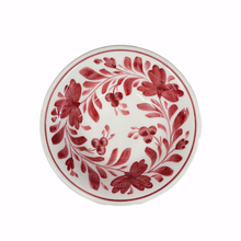 Load image into Gallery viewer, Ceramic 6.5” Bowl with Red Floral Design (free USA shipping included)
