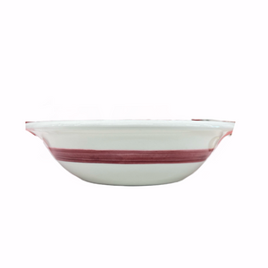 Ceramic 6.5” Bowl with Red Floral Design (free USA shipping included)