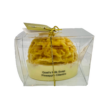 Load image into Gallery viewer, Goats Milk Embedded Sea Sponge Soap (free USA shipping included)
