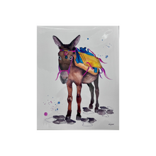 Load image into Gallery viewer, KelseyMDesigns Art Print “Greece Donkey” (free USA shipping included)
